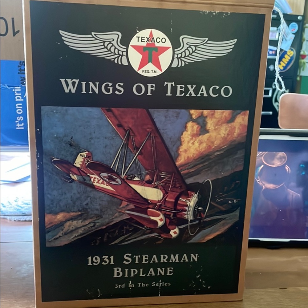 WINGS OF TEXACO 1931 STEARMAN BIPLANE DIECAST # 0605 - bank
